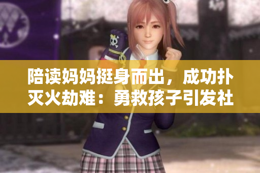 陪讀媽媽挺身而出，成功撲滅火劫難：勇救孩子引發(fā)社會關(guān)注