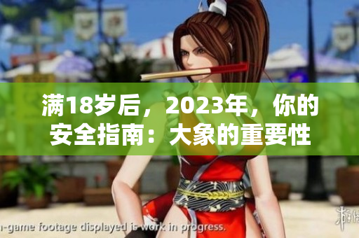 滿18歲后，2023年，你的安全指南：大象的重要性