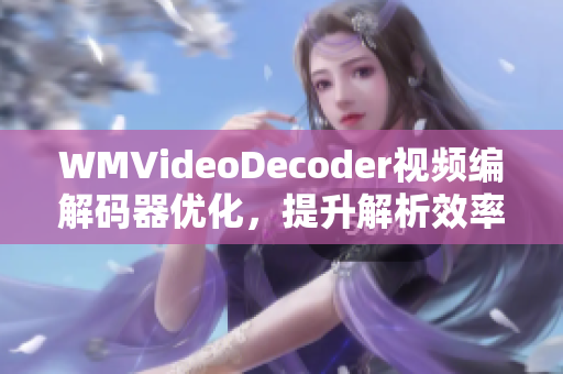 WMVideoDecoder視頻編解碼器優(yōu)化，提升解析效率
