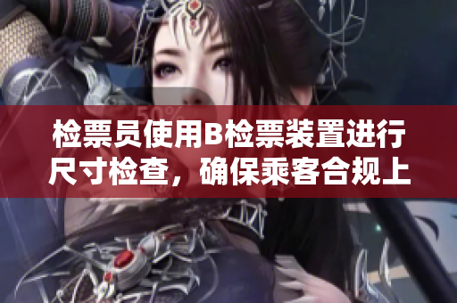檢票員使用B檢票裝置進行尺寸檢查，確保乘客合規(guī)上車