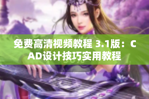 免費(fèi)高清視頻教程 3.1版：CAD設(shè)計(jì)技巧實(shí)用教程