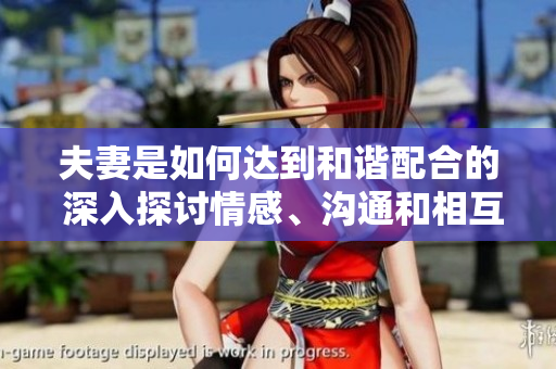 夫妻是如何達到和諧配合的 深入探討情感、溝通和相互理解的關鍵