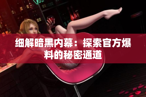 細(xì)解暗黑內(nèi)幕：探索官方爆料的秘密通道