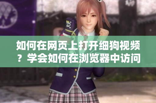 如何在網(wǎng)頁上打開細狗視頻？學(xué)會如何在瀏覽器中訪問細狗視頻網(wǎng)頁版