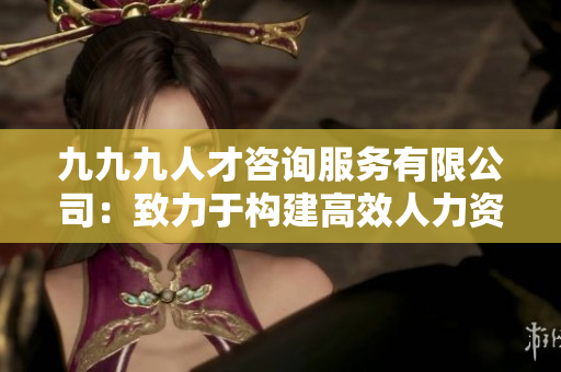 九九九人才咨詢服務(wù)有限公司：致力于構(gòu)建高效人力資源管理體系