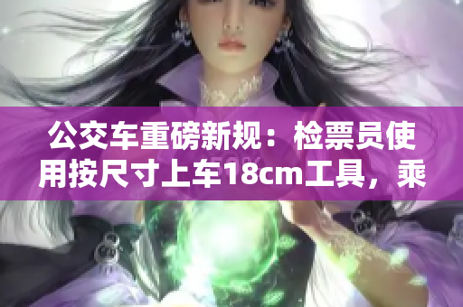 公交車重磅新規(guī)：檢票員使用按尺寸上車18cm工具，乘客需配合安檢程序上車