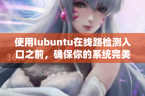使用lubuntu在線路檢測入口之前，確保你的系統(tǒng)完美運(yùn)行