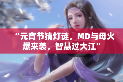 “元宵節(jié)猜燈謎，MD與母火爆來襲，智慧過大江”