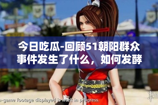 今日吃瓜-回顧51朝陽(yáng)群眾事件發(fā)生了什么，如何發(fā)酵？