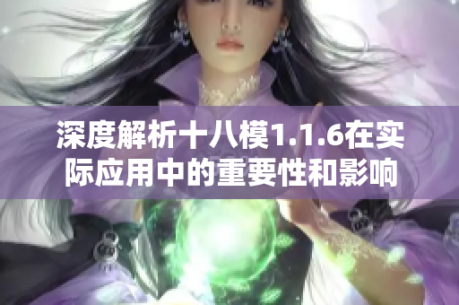 深度解析十八模1.1.6在實(shí)際應(yīng)用中的重要性和影響