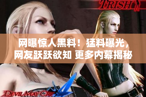 網(wǎng)曝驚人黑料！猛料曝光，網(wǎng)友躍躍欲知 更多內(nèi)幕揭秘
