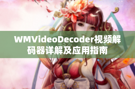 WMVideoDecoder視頻解碼器詳解及應(yīng)用指南