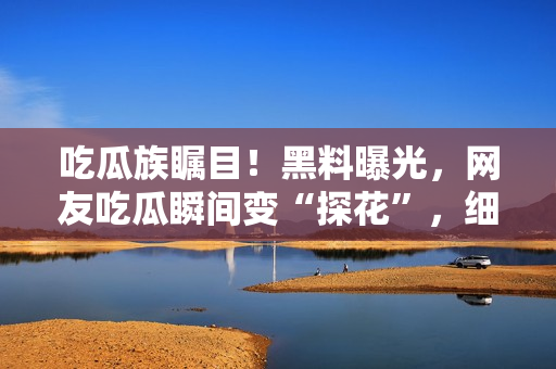 吃瓜族矚目！黑料曝光，網(wǎng)友吃瓜瞬間變“探花”，細(xì)節(jié)揭秘令人大跌眼鏡