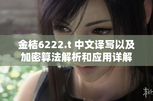 金桔6222.t 中文譯寫以及加密算法解析和應(yīng)用詳解