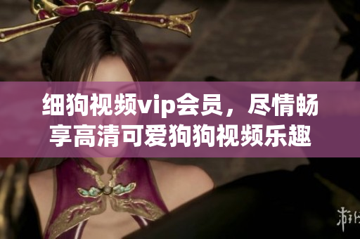 細(xì)狗視頻vip會員，盡情暢享高清可愛狗狗視頻樂趣